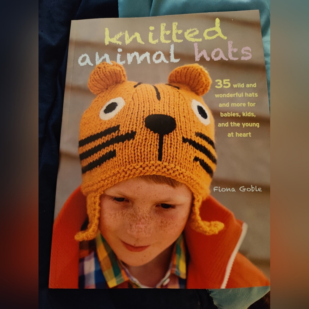 Knitted Animal Hats Book by Fiona Goble, New